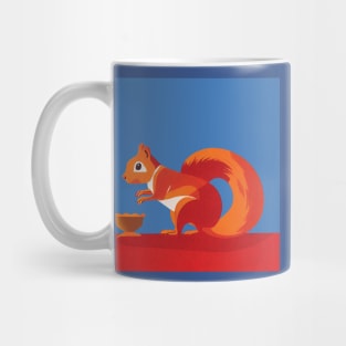 Red Squirrel Art Mug